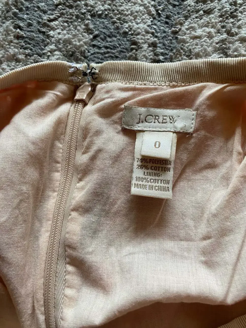 J. Crew Orange & Tan Ikat Mini Skirt, Size 0